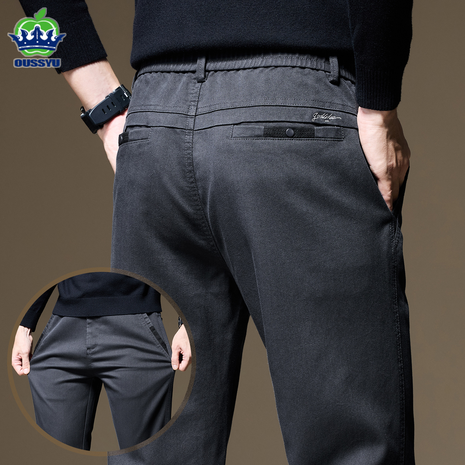 Chino Pants Men - High Quality Autumn Winter Lyocell Fabric