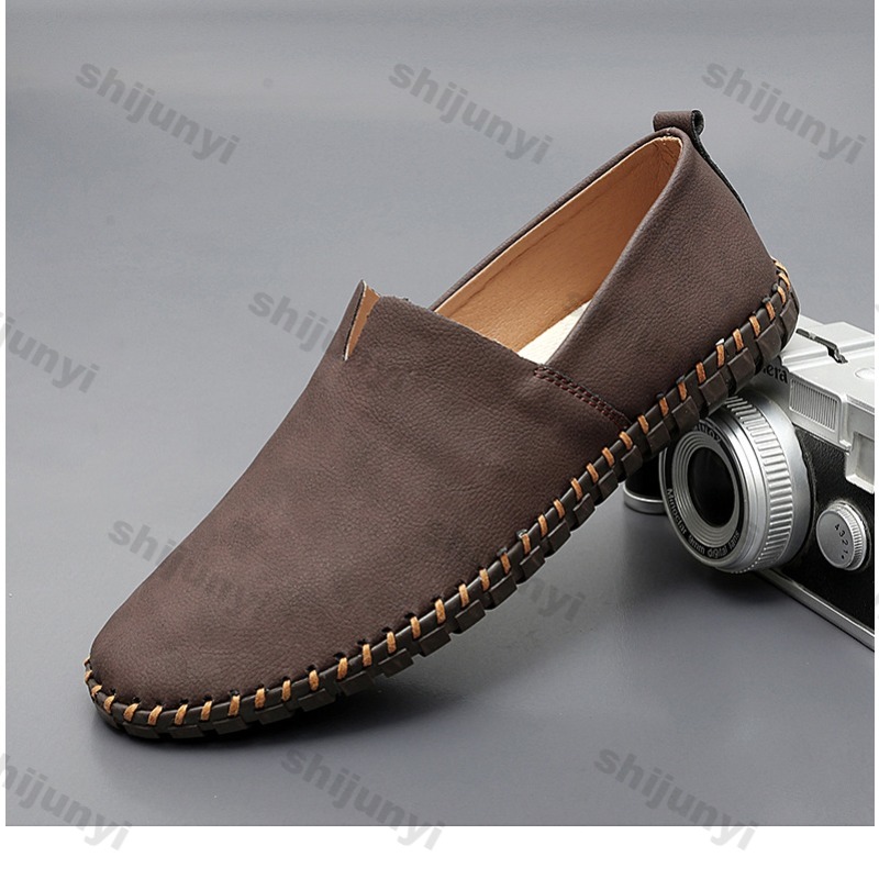 Men'S Fashion Loafers Shoes - Men Lightweight Leather Shoes Spring Autumn