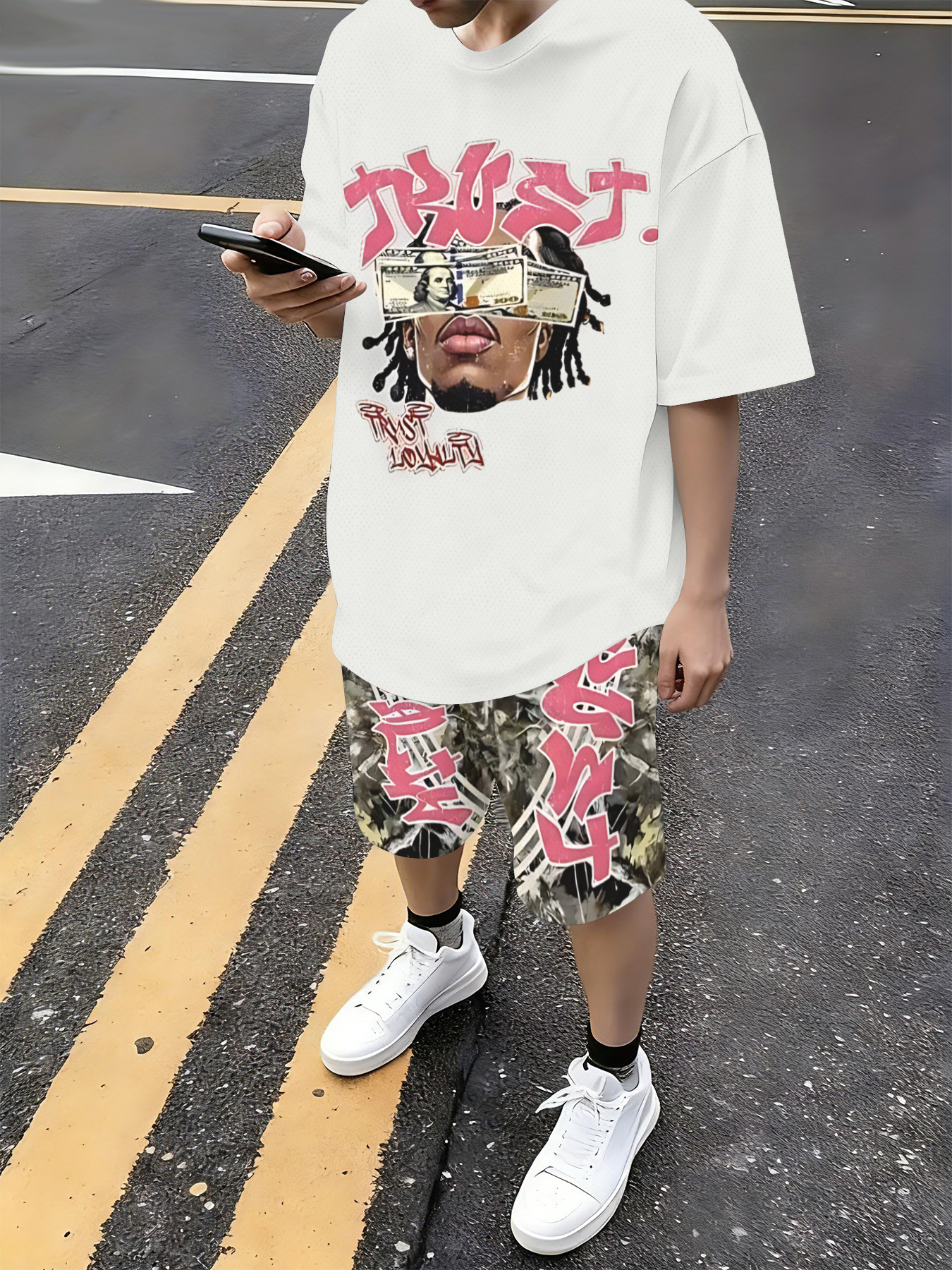 Men'S Fashion Rules - 2026 Summer American Men's T-shirt Set
