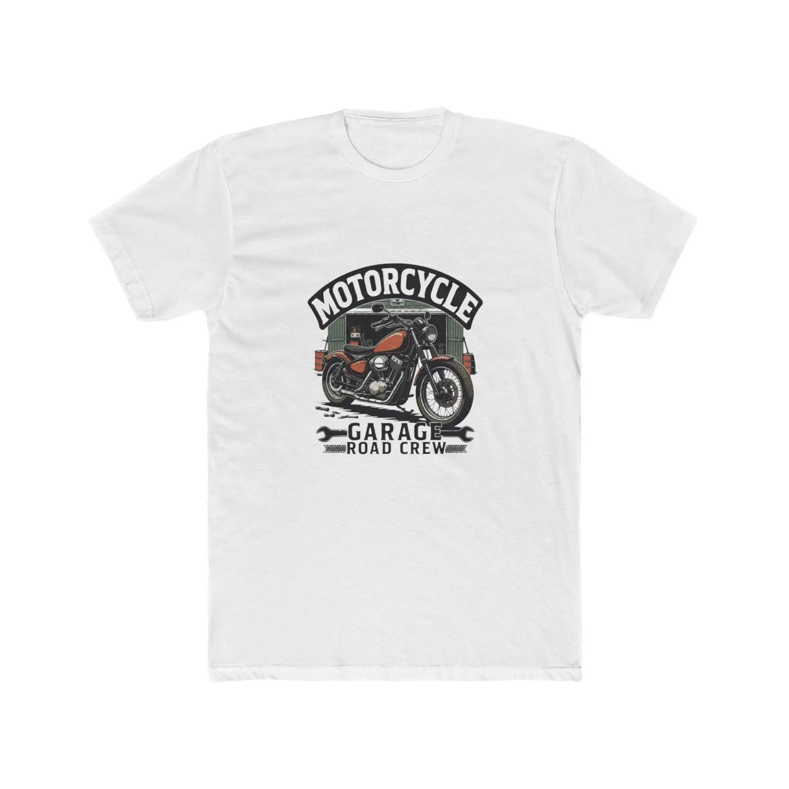 Men'S Fashion Garage - Motorcycle Garage Road Crew T Shirt