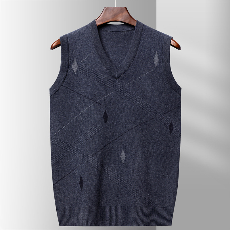 Men'S Fashion V Neck Sweater - Knitted Sweater for Men Fashion Casual