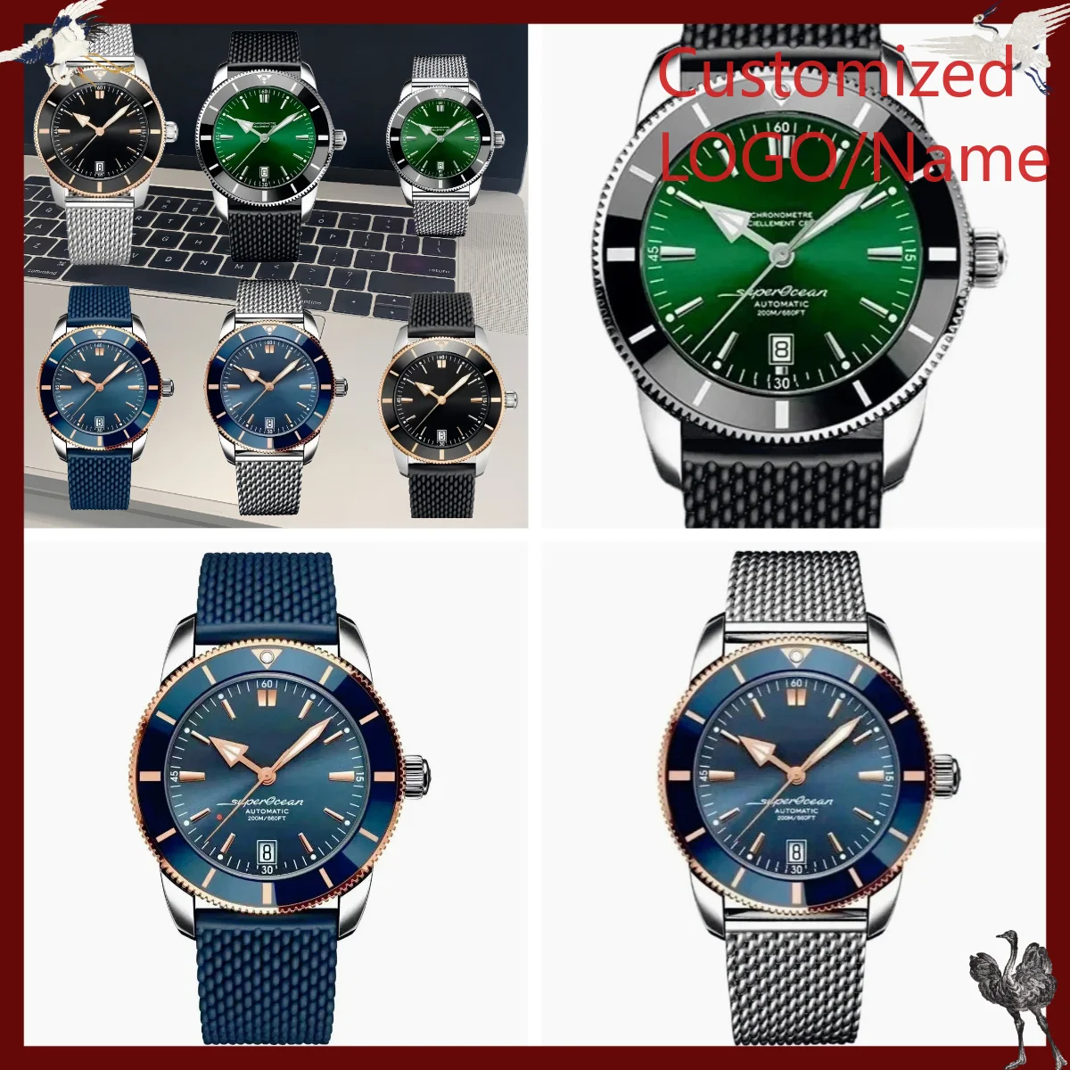 Men'S Fashion Jewelry - A1212 Store Customized Watches 46mm Sport
