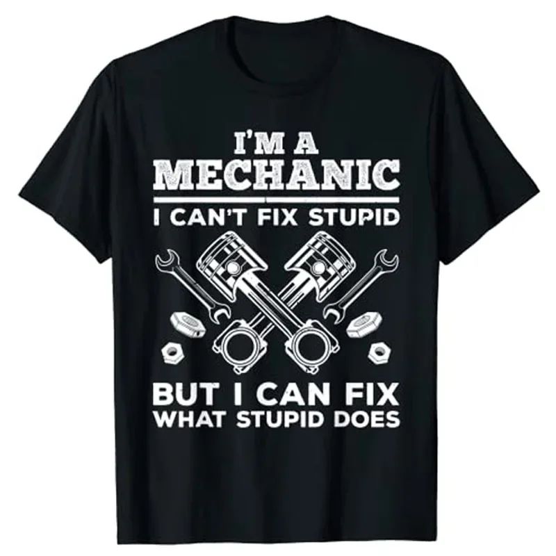 Funny Male Mechanic Dad Printe - Men'S Fashion Garage ulasan dan harga