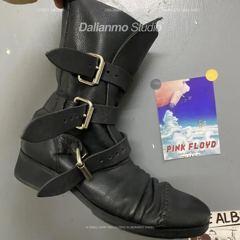 Fashion Men's Genuine Leather  - Men Fashion Vintage ulasan dan harga