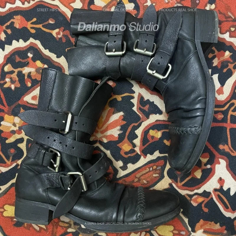 Fashion Men's Genuine Leather  - Men Fashion Vintage ulasan dan harga
