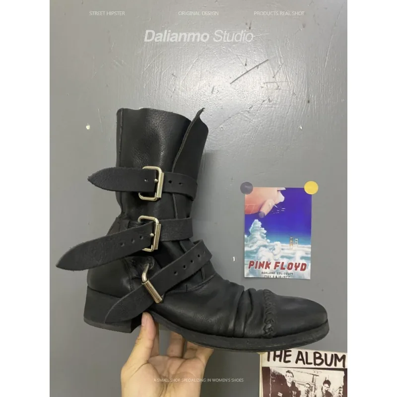 Fashion Men's Genuine Leather  - Men Fashion Vintage ulasan dan harga