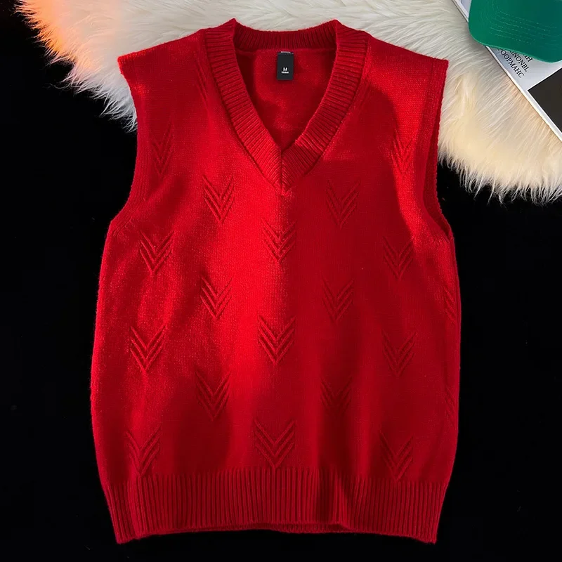 Autumn and Winter Comfortable  - Men'S Fashion V Neck Sweater ulasan dan harga