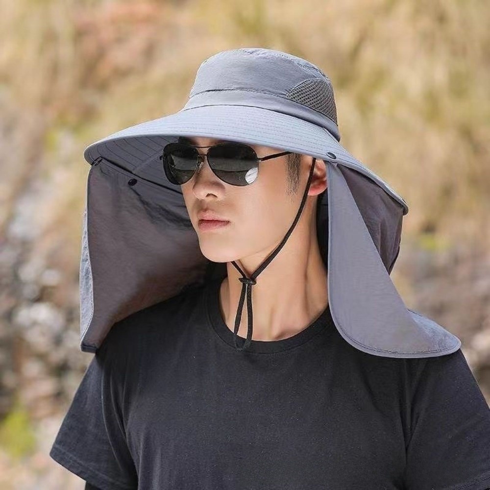Fashion Cloth Men Sun Hat Big  - Mens Fashion Bucket Hat ulasan dan harga