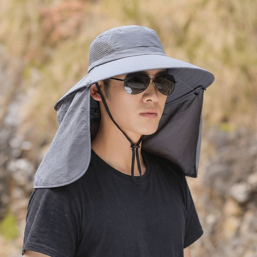 Fashion Cloth Men Sun Hat Big  - Mens Fashion Bucket Hat ulasan dan harga