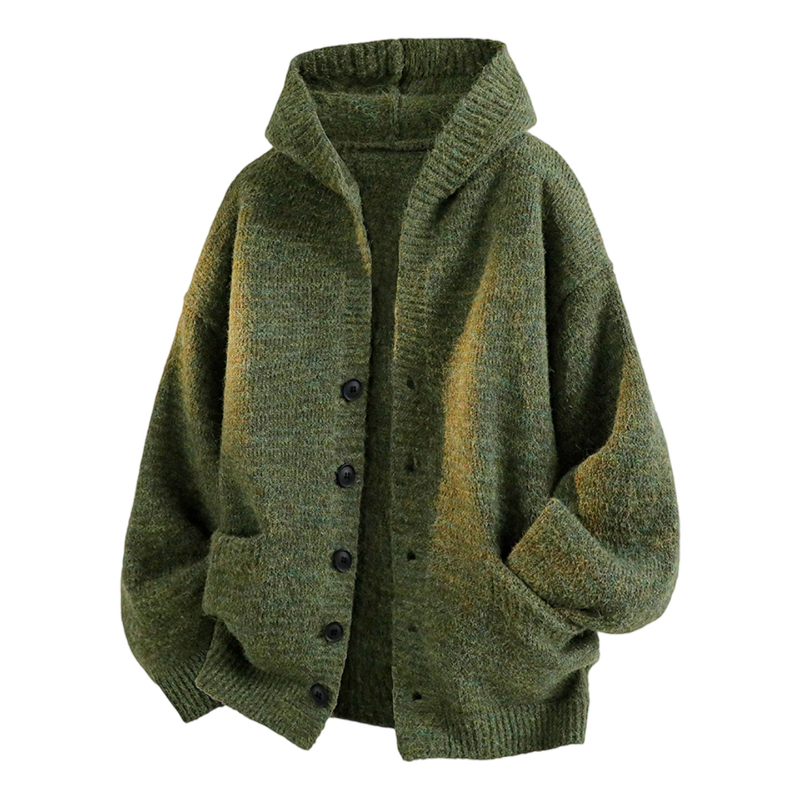 Men's Hooded Knit Cardigan But - Men'S Fashion V Neck Sweater ulasan dan harga