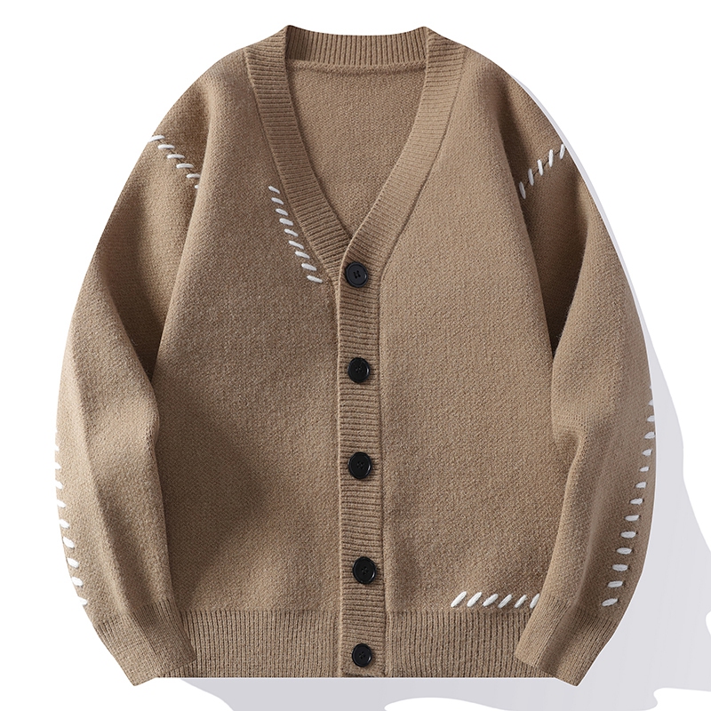 2024 Autumn/Winter New Men's C - Men'S Fashion V Neck Sweater ulasan dan harga