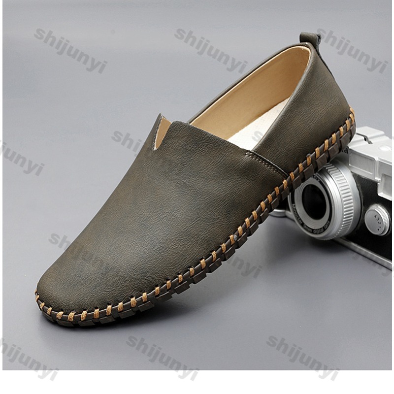 Men Lightweight Leather Shoes  - Men'S Fashion Loafers Shoes ulasan dan harga