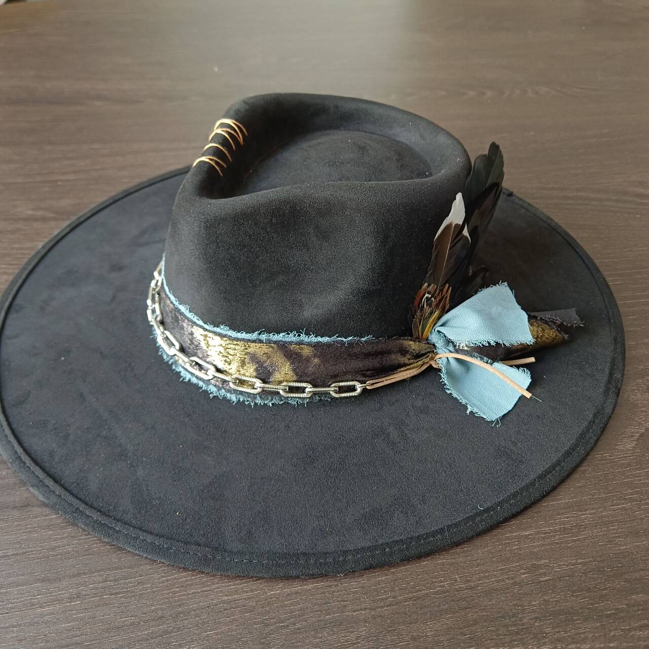 Coffee wide-brimmed jazz hat f - Mens Fashion Bucket Hat ulasan dan harga