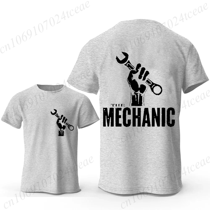 Mechanic Graphic T Shirt Retro - Men'S Fashion Garage ulasan dan harga
