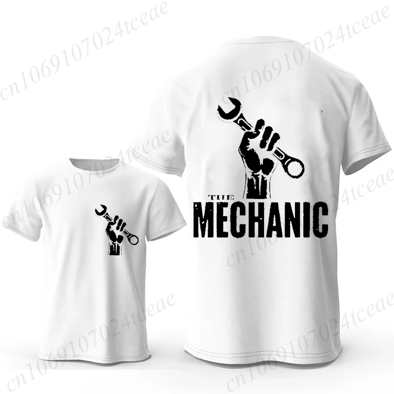 Mechanic Graphic T Shirt Retro - Men'S Fashion Garage ulasan dan harga