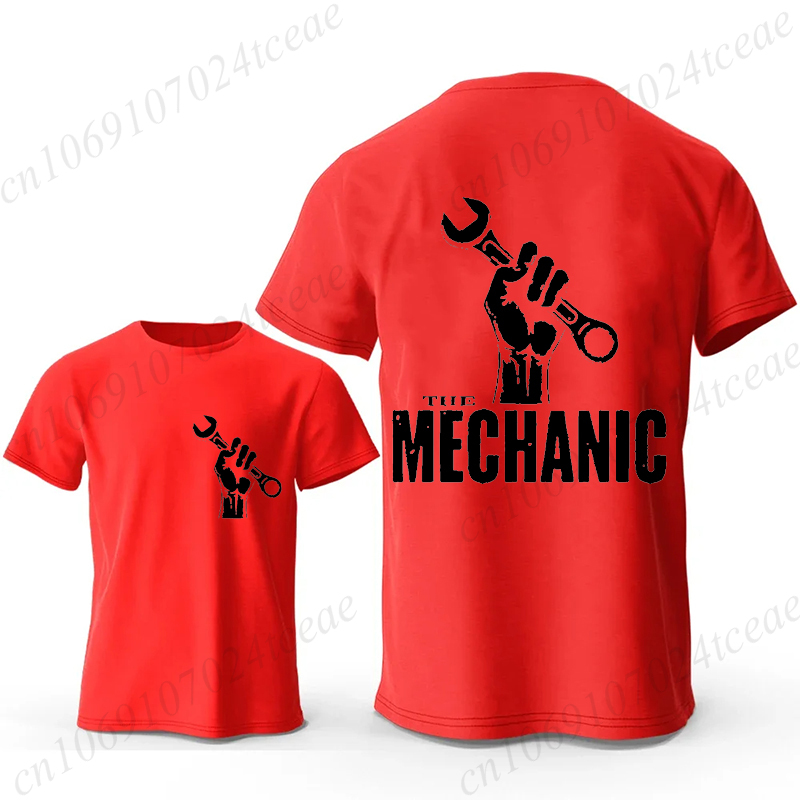 Mechanic Graphic T Shirt Retro - Men'S Fashion Garage ulasan dan harga