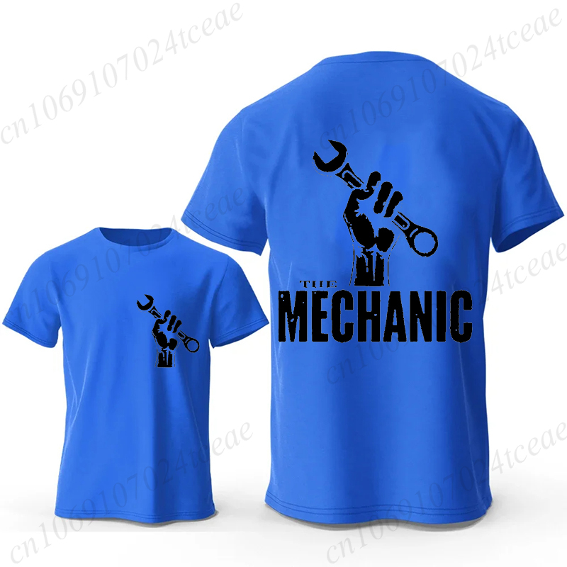 Mechanic Graphic T Shirt Retro - Men'S Fashion Garage ulasan dan harga
