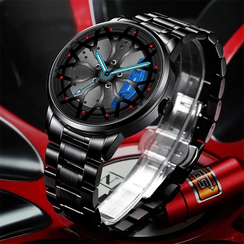 Fashion Mens Car Wheel Watches - Men'S Fashion Hub ulasan dan harga