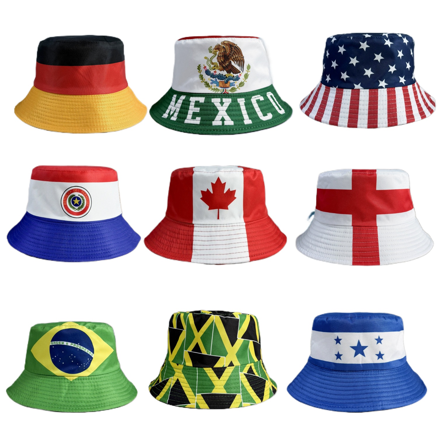 Cute Flag Bucket Hats Fashion  - Mens Fashion Bucket Hat ulasan dan harga