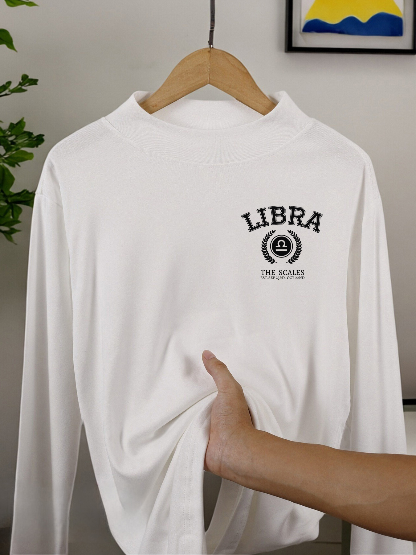 Libra The Scales Print Leisure - Men Fashion Vintage ulasan dan harga