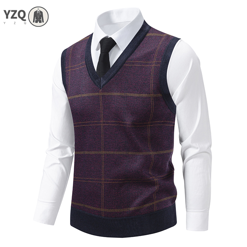Men's V-neck Knitted Sweater W - Men'S Fashion V Neck Sweater ulasan dan harga