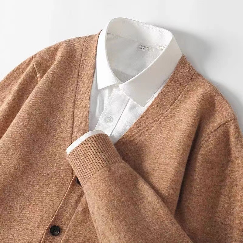 2024 Autumn/Winter New Men's B - Men'S Fashion V Neck Sweater ulasan dan harga