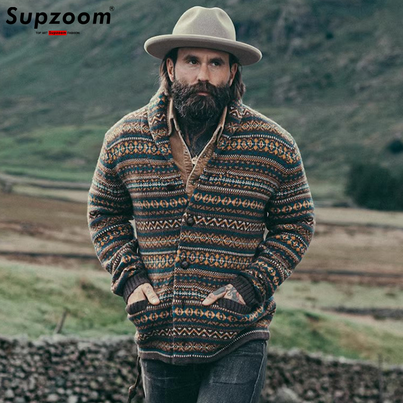 Supzoom 2023 New Arrival Top F - Men'S Fashion V Neck Sweater ulasan dan harga