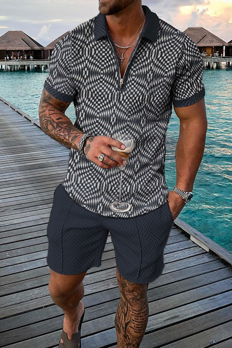 Vintage Men's Summer Casual Po - Men Fashion Vintage ulasan dan harga