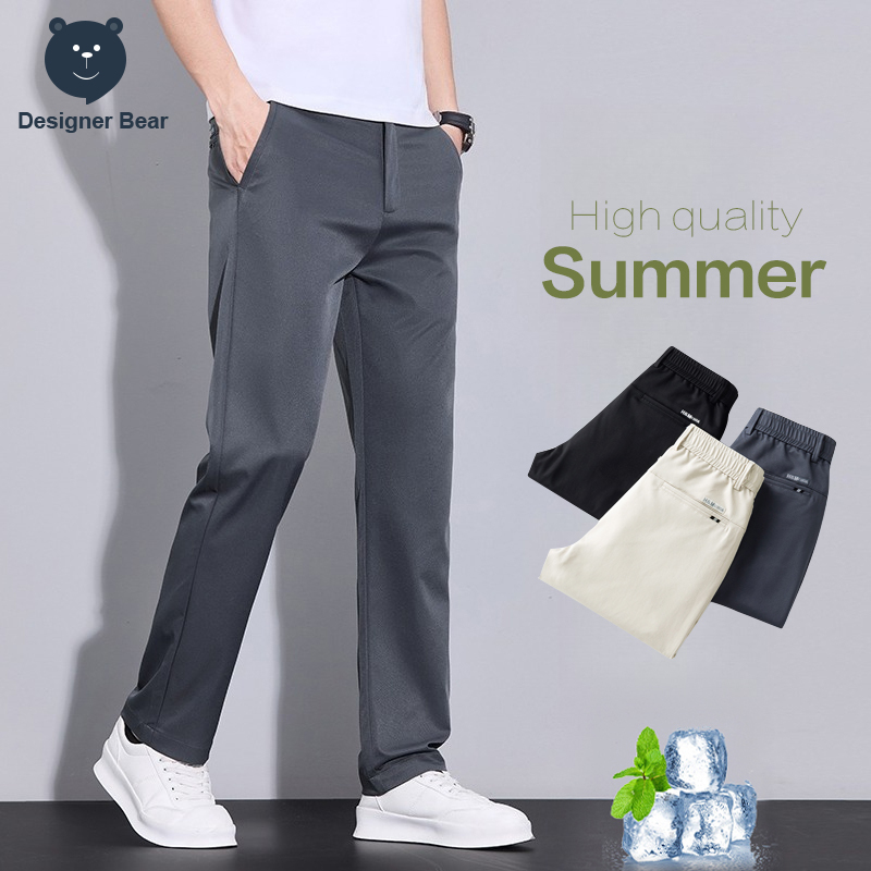 Brand Clothing Summer Thin Cas - Chino Pants Men ulasan dan harga