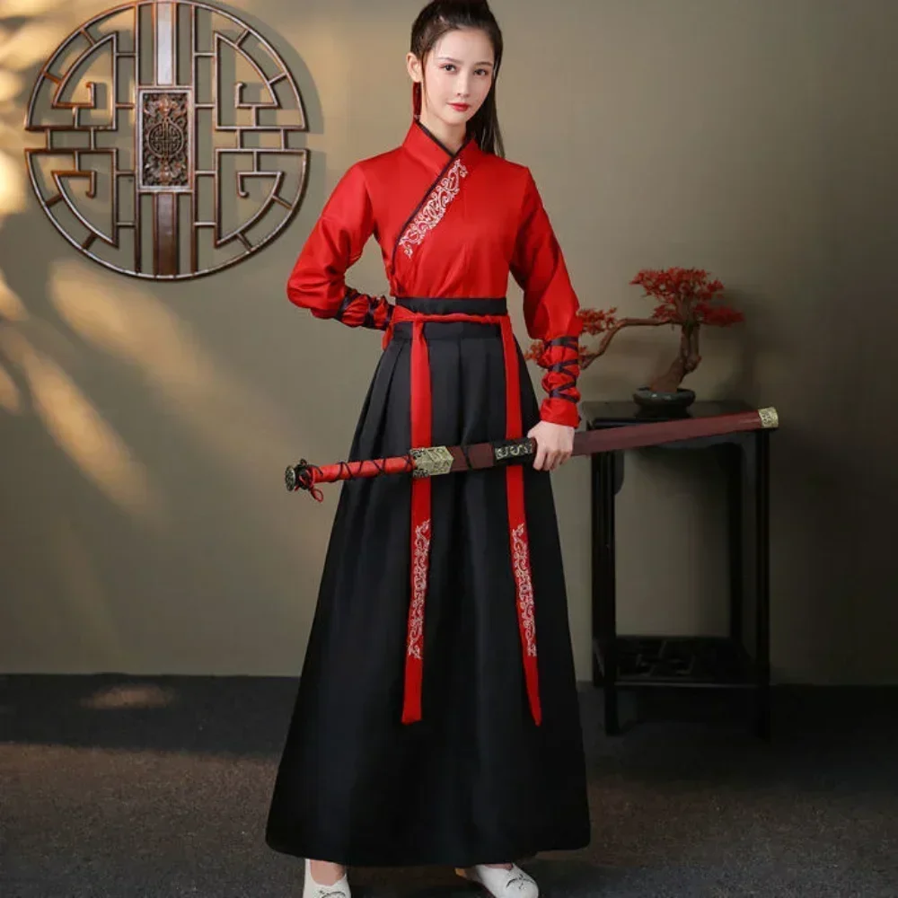 Modern Hanfu Women Top Skirt 2 - Men Fashion Vintage ulasan dan harga