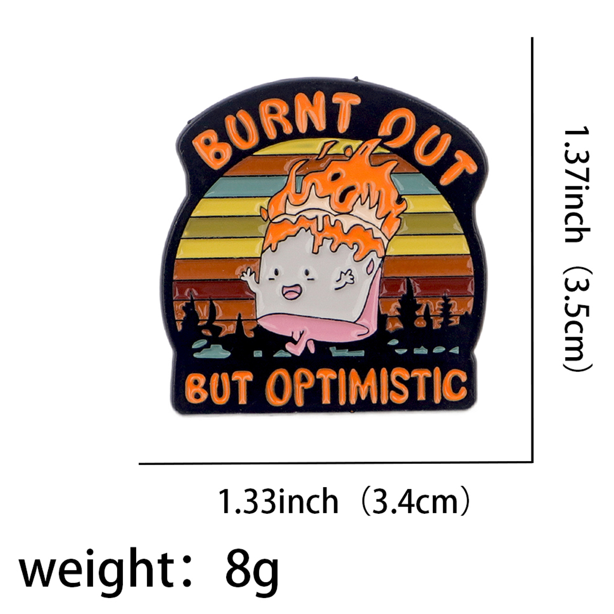 Fire Badges Enamel Pin Brooche - Men'S Fashion Jewelry ulasan dan harga