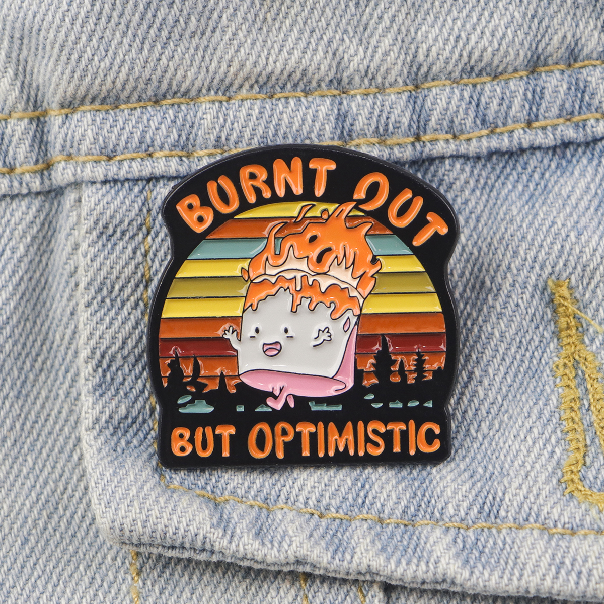 Fire Badges Enamel Pin Brooche - Men'S Fashion Jewelry ulasan dan harga