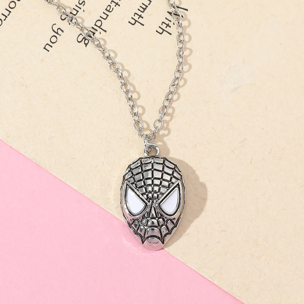 Superhero Spider Man Mask Pend - Men'S Fashion Jewelry ulasan dan harga