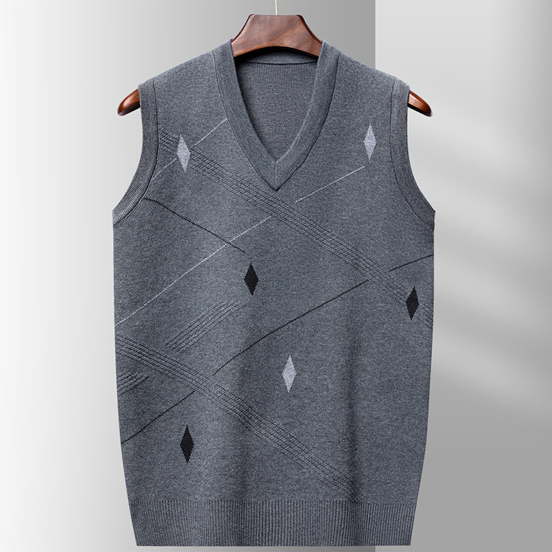 Knitted Sweater for Men Fashio - Men'S Fashion V Neck Sweater ulasan dan harga