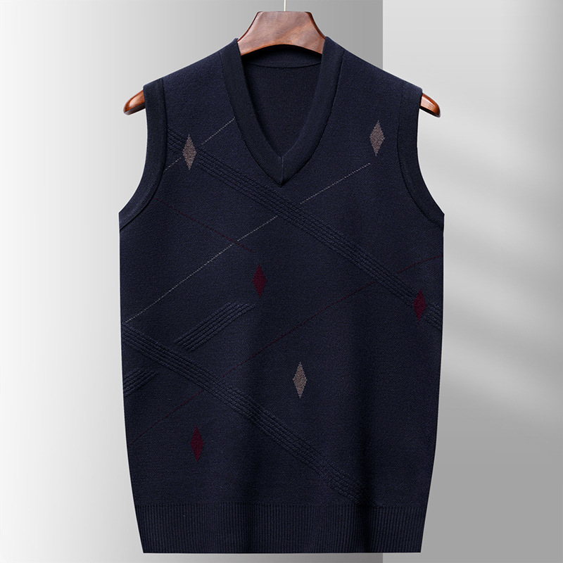 Knitted Sweater for Men Fashio - Men'S Fashion V Neck Sweater ulasan dan harga