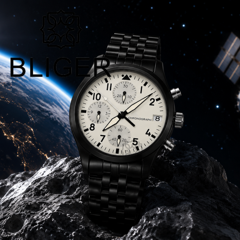 BLIGER Full Black Brushed 38mm - Men'S Fashion Jewelry ulasan dan harga