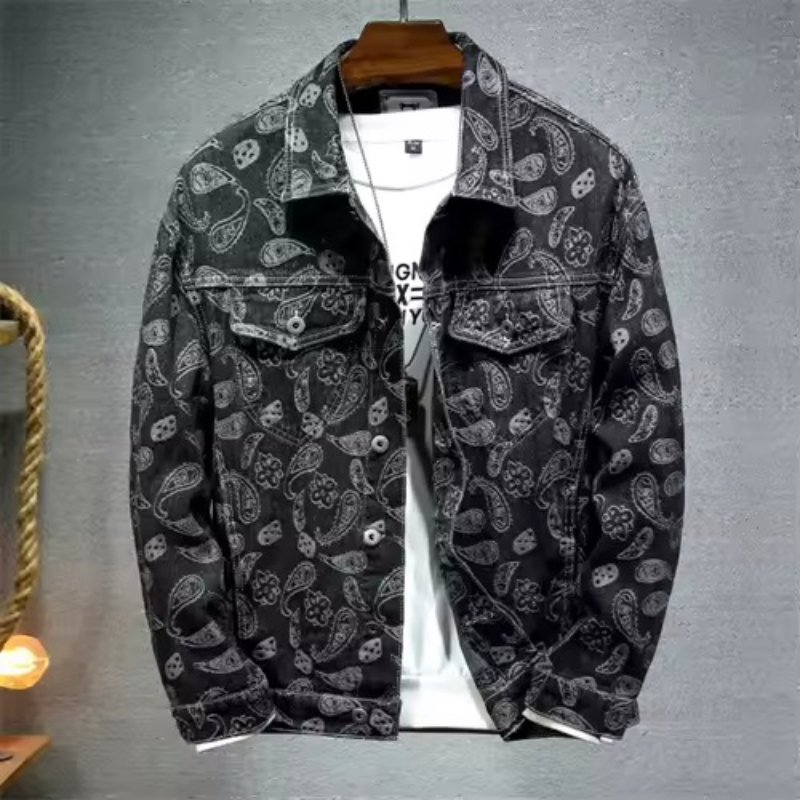New 2025 Spring Japanese Vinta - Mens Fashion Denim Jacket ulasan dan harga