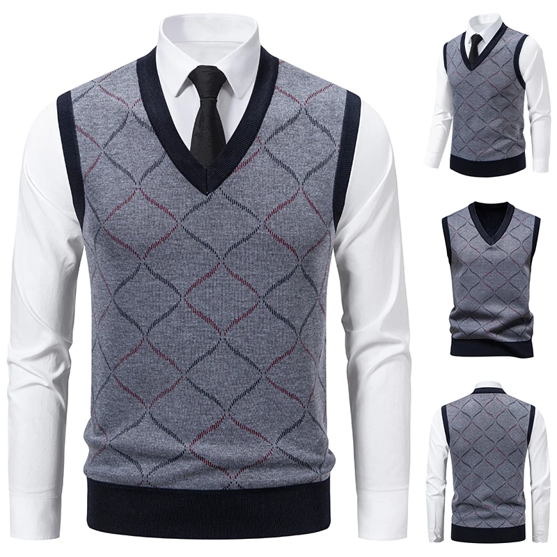 Men's 2026 V-neck Knitted Swea - Men'S Fashion V Neck Sweater ulasan dan harga