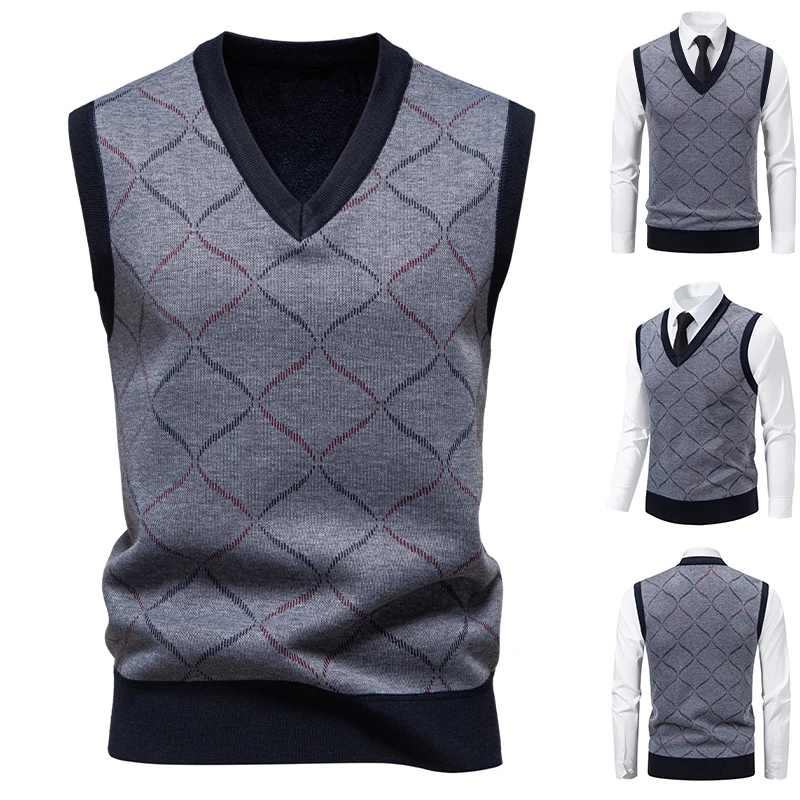 Men's 2026 V-neck Knitted Swea - Men'S Fashion V Neck Sweater ulasan dan harga