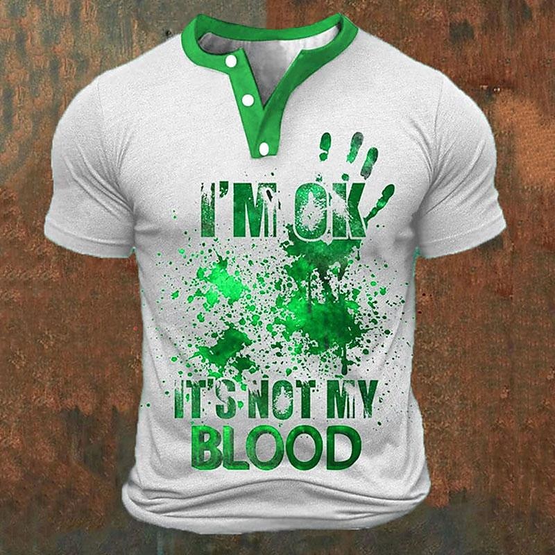 Funny 3D Letter Print Men's He - Men'S Fashion Rules ulasan dan harga
