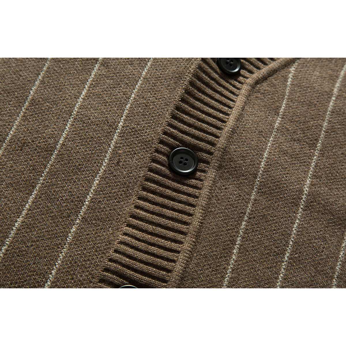 Spring Autumn Stripe Cardigan  - Men'S Fashion V Neck Sweater ulasan dan harga
