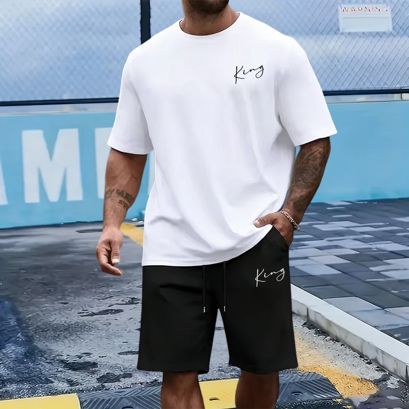 King Letter Men's Set Cotton T - Men'S Fashion Rules ulasan dan harga