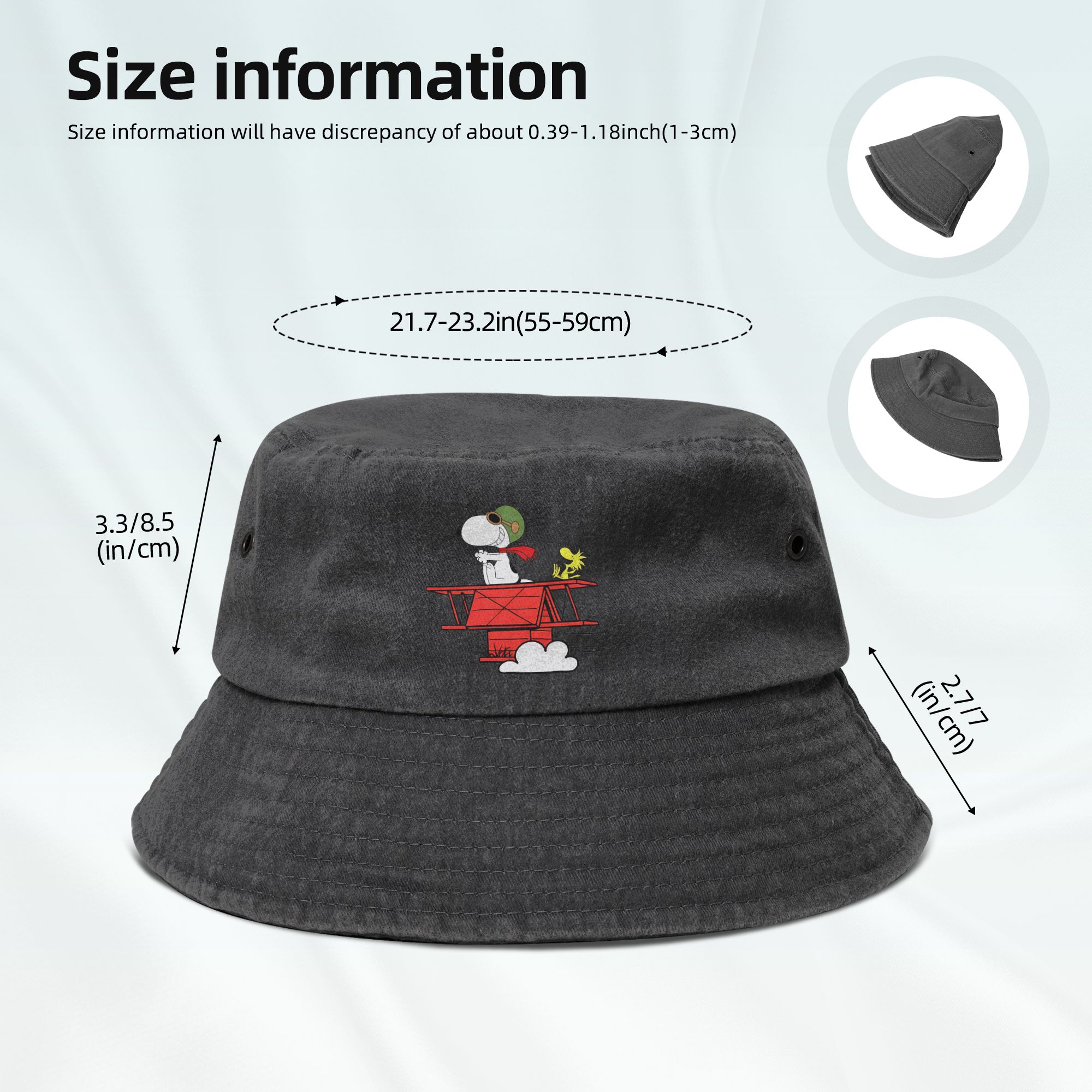 Camp Snoopys And Woodstock Fly - Mens Fashion Bucket Hat ulasan dan harga
