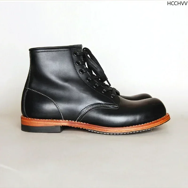 Vintage Men Goodyear-Welted Ge - Men Fashion Vintage ulasan dan harga