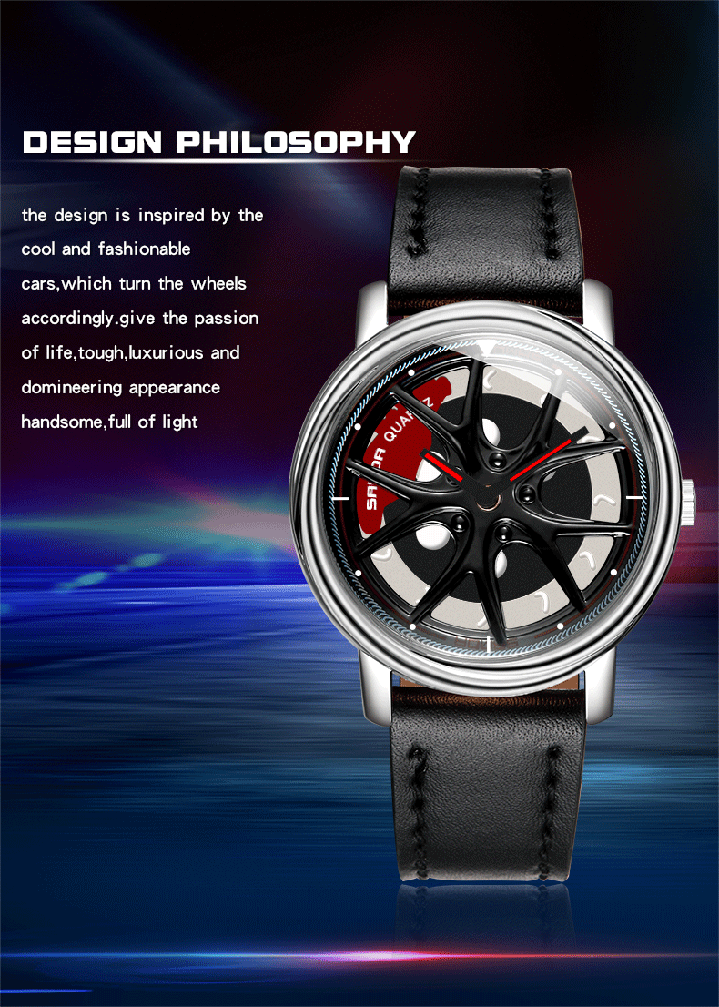 Men Car Wheel Watch Fashion Wa - Men'S Fashion Hub ulasan dan harga