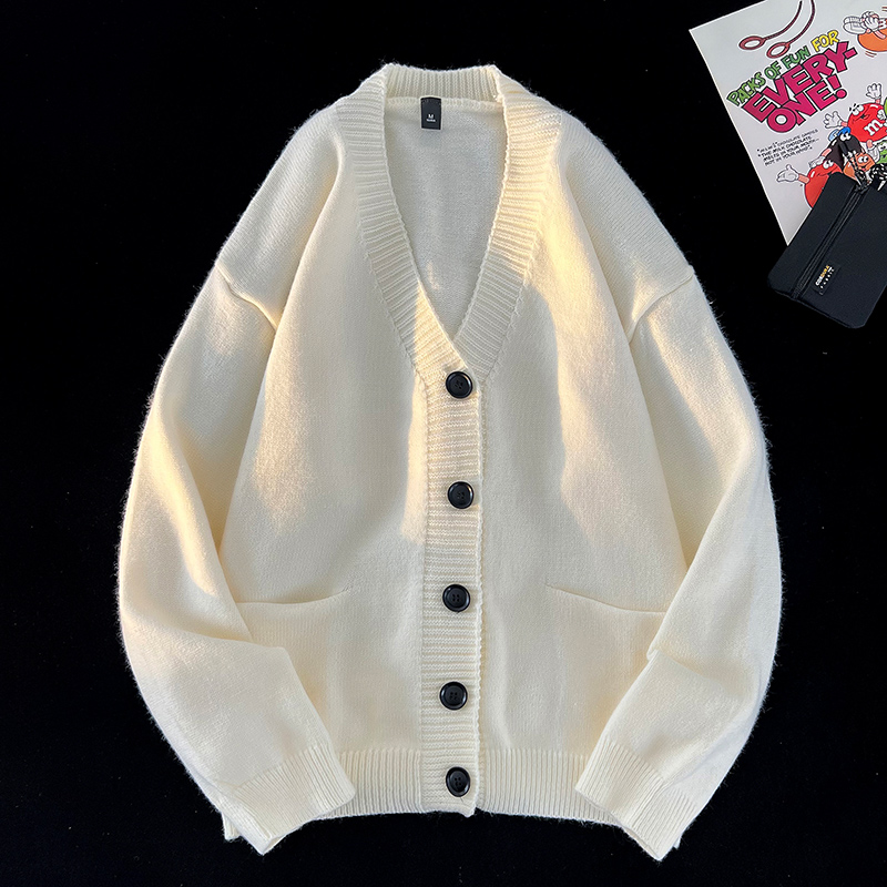 Autumn and Winter New Korean F - Men'S Fashion V Neck Sweater ulasan dan harga