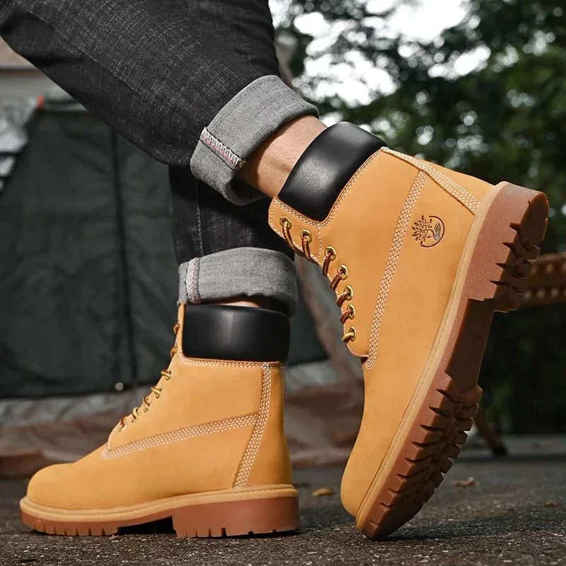 Boots Men High Top Boots High  - Mens Fashion Show ulasan dan harga