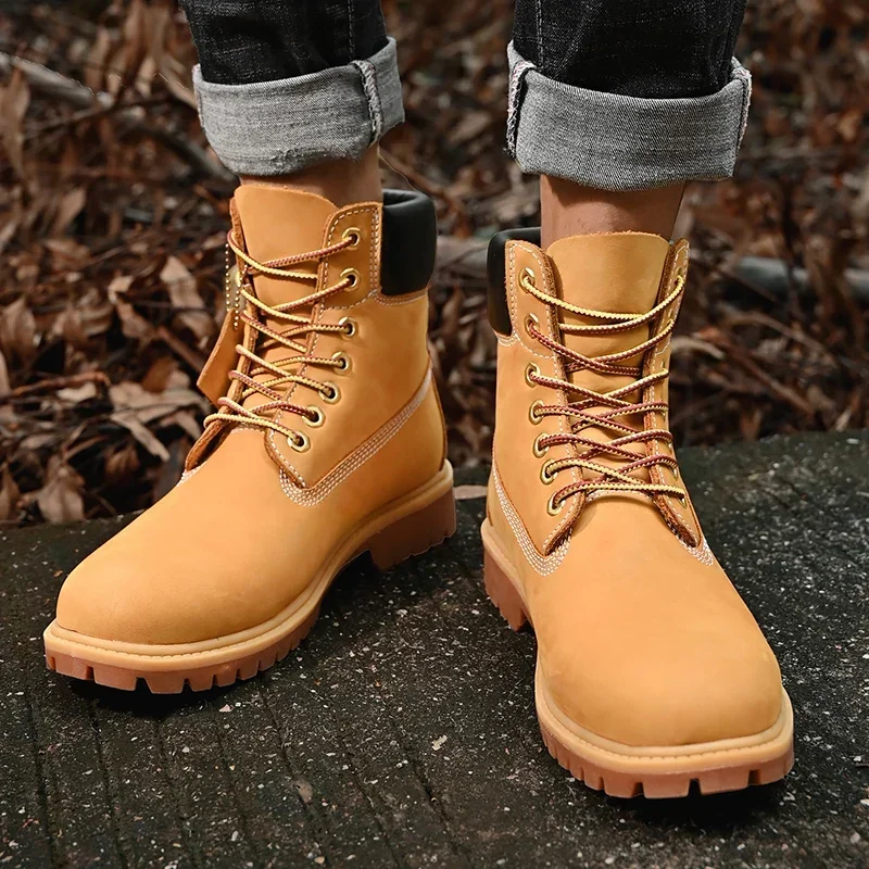 Boots Men High Top Boots High  - Mens Fashion Show ulasan dan harga